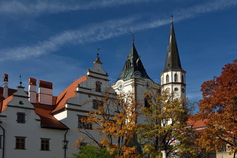 Town Hall and Cathedral of St. Jacob, Levoca, Slovakia